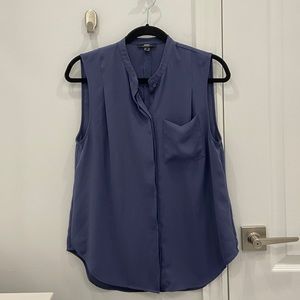 MEXX Navy Chiffon Blouse - Size 10